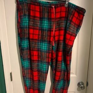 Cozy Plaid Pajama Pants in Red and Green